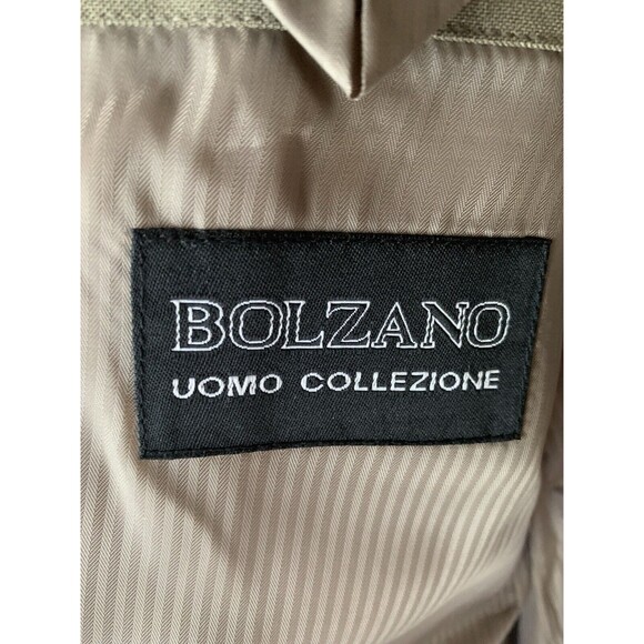 Bolzano Uomo Collezione 42S Club Blazer 24”S 46”W Taupe Superior 100 4Button EUC - Picture 7 of 9